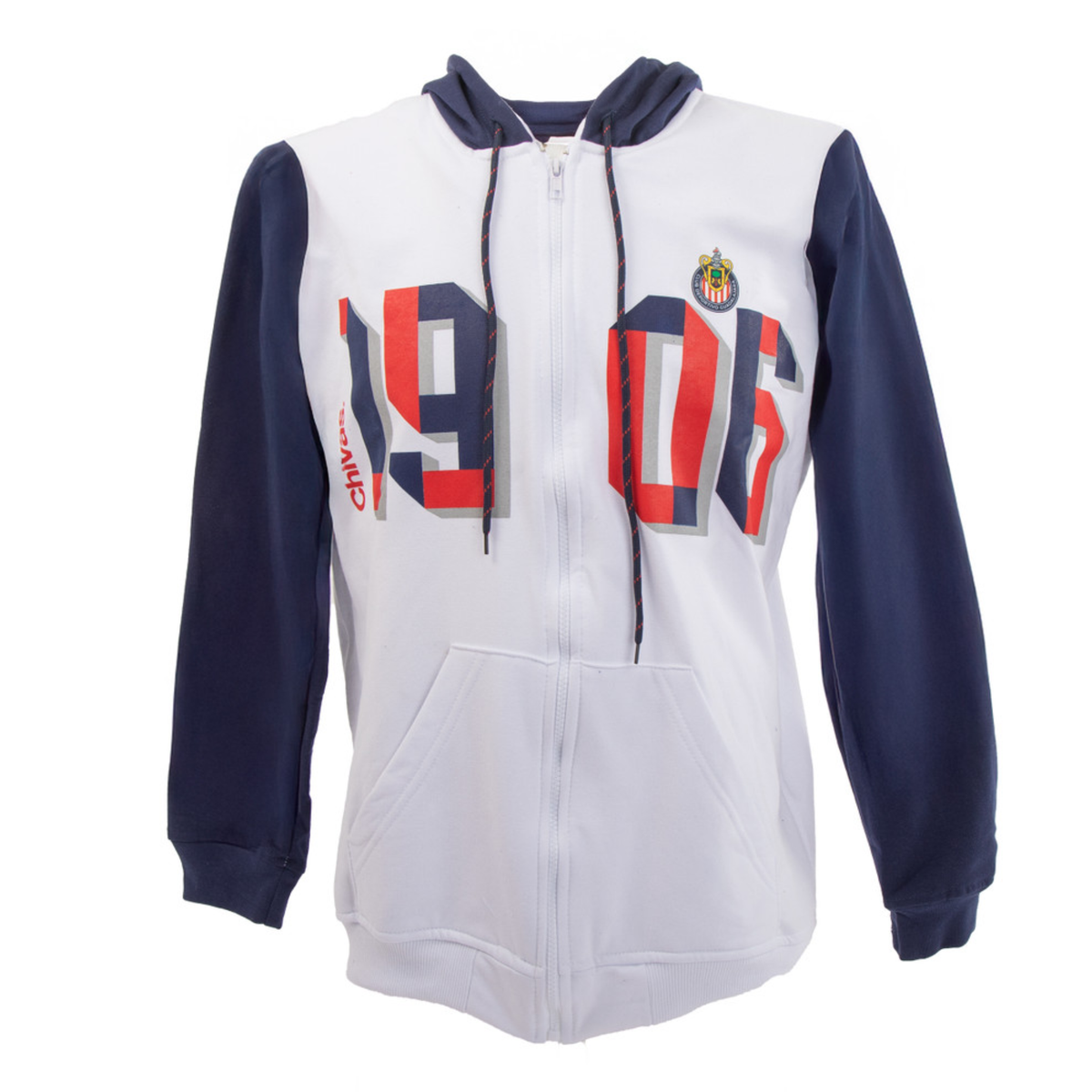 CHAMARRA COMBINADA AZUL Y BLANCO 1906 CHIVAS